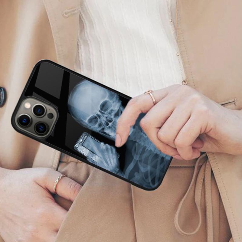 Skeleton X-Ray Magnetic Phone Case For APPLE iPhone 17 Air 16 14 13 12 Pro Max 15 Plus Wireless Charge With MagSafe Cover