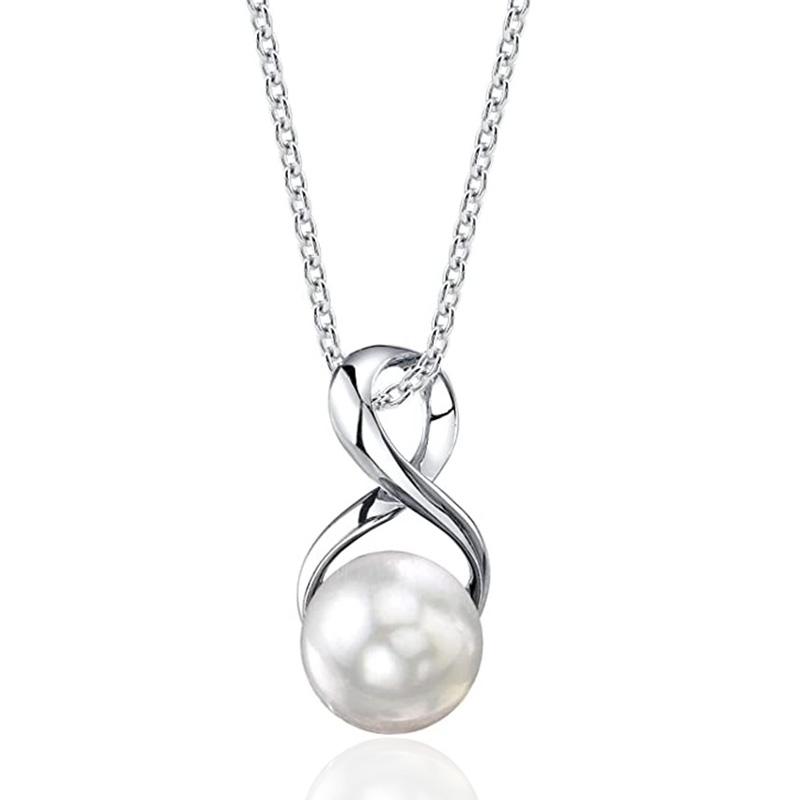 

Huitan Простое и элегантное ожерелье с подвеской из искусственного жемчуга, женские аксессуары для свадебной вечеринки, модные универсальные женские украшения 45cm