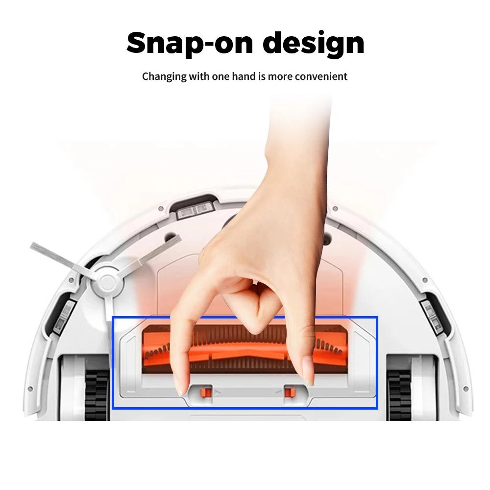 Main Brush And Cover For Xiaomi Mijia STYTJ02YM 3C 2S S10 B106GL S12 T12/Mop 2S/Pro Sweeping Robot Vacuum Cleaner Roller Brush Spare Part