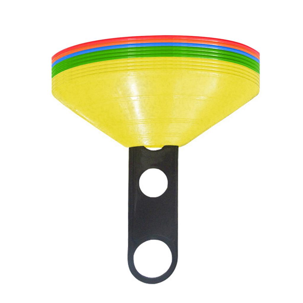 10Pcs Agility Soccer Cones with Plastic Brackets Agility Football Cones Replacement for Indoor & Outdoor Games Durable