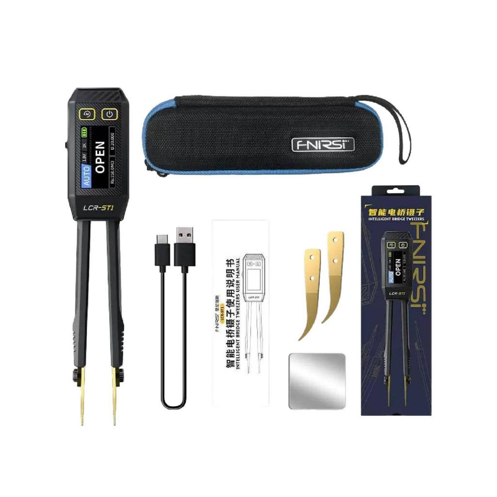 L/C/R Tweezer Tester Automatic Recognition Handheld Bridge Type C Charging Digital