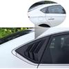 For Nissan Sentra 2013-2019 Exterior Accessories Sporty Car Rear Side Window Louvers Air Vent Scoop Shades Cover Trim Blinds 2PCS(Carbon Fiber)