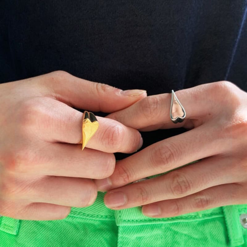 TEMTTING Heart Shape Ring (2Colors)