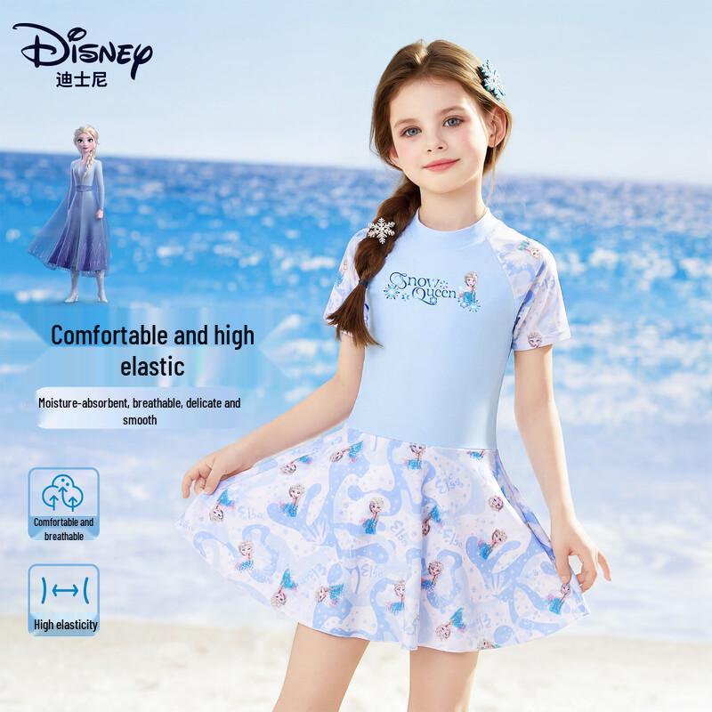 Disney Girls Long Sleeve One-Piece Swimsuit 130