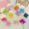 5pcs/set Bagged Cute Solid Waterdrop Shape Hair Clips For Girls BB Side Hairpins Basic Barrettes Kids Fashion Hair Accessories