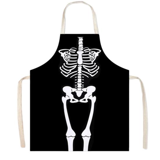 Funny Prank Gift Halloween Butcher Apron with Realistic Blood Stain, Washable Protective Work Apron, Spooky Kitchen Decor Horror Costume Prop