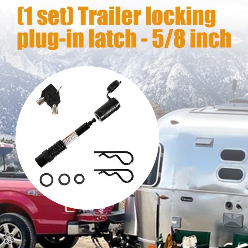 Sturdy Carbon Steel Trailer Fastening Device Featuring Quiet Design And Quick Push To Secure System