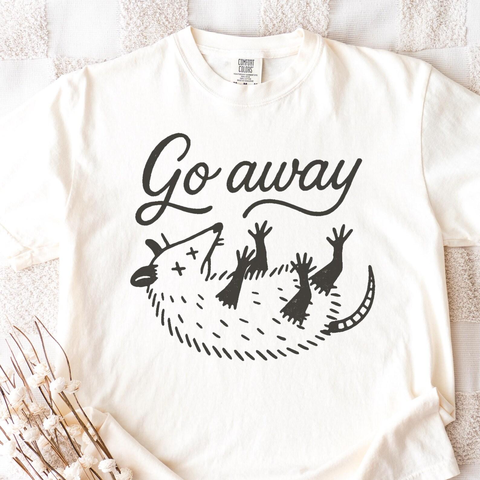 Go Away Possum Shirt | Funny Opossum Tee Introvert Sarcastic Graphic 2XL