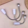 Flexible E27 To E27 LED Screw Lamp Base Bulb Socket Extender Extension Light Holder Lamp Base Light Socket Adapter Converter