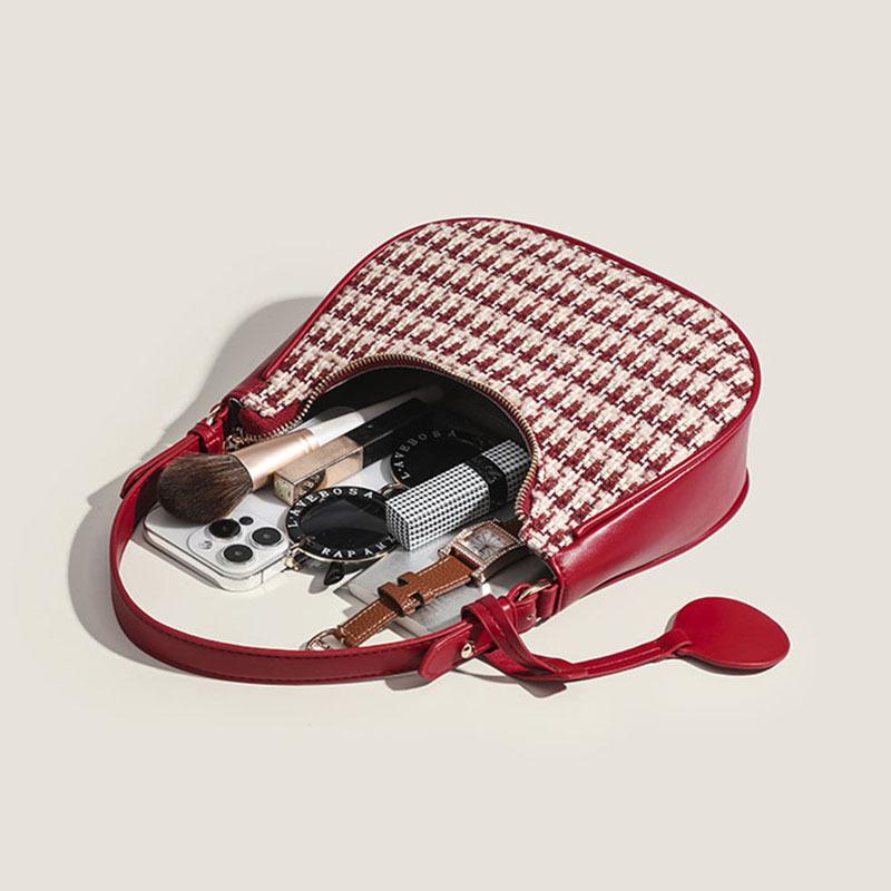 Damskie Nowe Modne Torby Podpachowe Czerwone Wysokiej Klasy Tekstura Torby na Ramię Nisza Splot Kopertówki Luksusowe Torebki Ślubne dla Panny Młodej