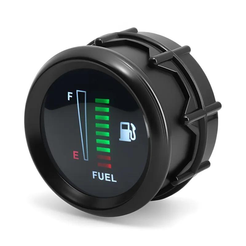52mm Car Digital Fuel Level Meter Gauge 240-33ohm Fuel Tank Level Indicator LED Display Oil Level Gauge For 12V Car Vehicle