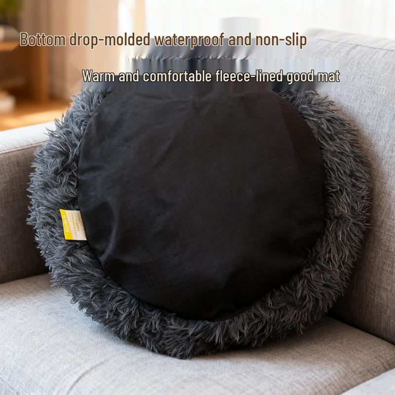 Winter Warm Semi-Closed Pet Nest: Dog Bed, Cat House, Pet Cage, and Mat with Fence