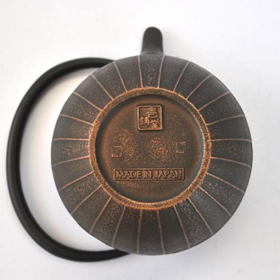 Ichiudo Nanbu Eisenware Kupfer Schwarz Teekanne, Kurumi, 0,5L,