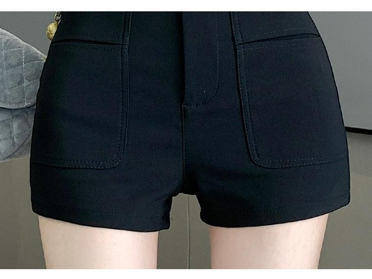 2026 Plus Size Women's Wide Leg Bootcut Pants - High Waist Slimming Suit Shorts for Spring/Autumn.