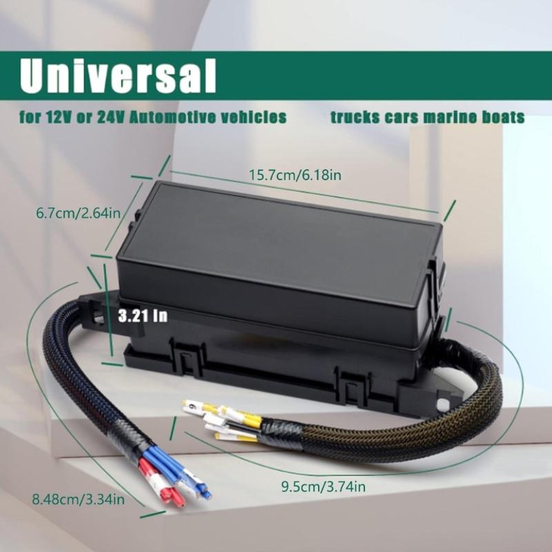 Space Saving 11 Slot Fuses Panel Central Control Box Relays For Secure Power Supply In Car, Trailers, And Medium Trucks