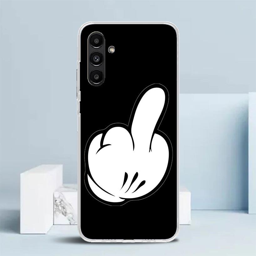 Middle Finger Cover for Samsung Galaxy A17 A37 A57 A16 A26 A36 A56 A15 A14 A55 Phone Case A13 A53 A25 A35 A24 A34 A23 A33 Galaxy