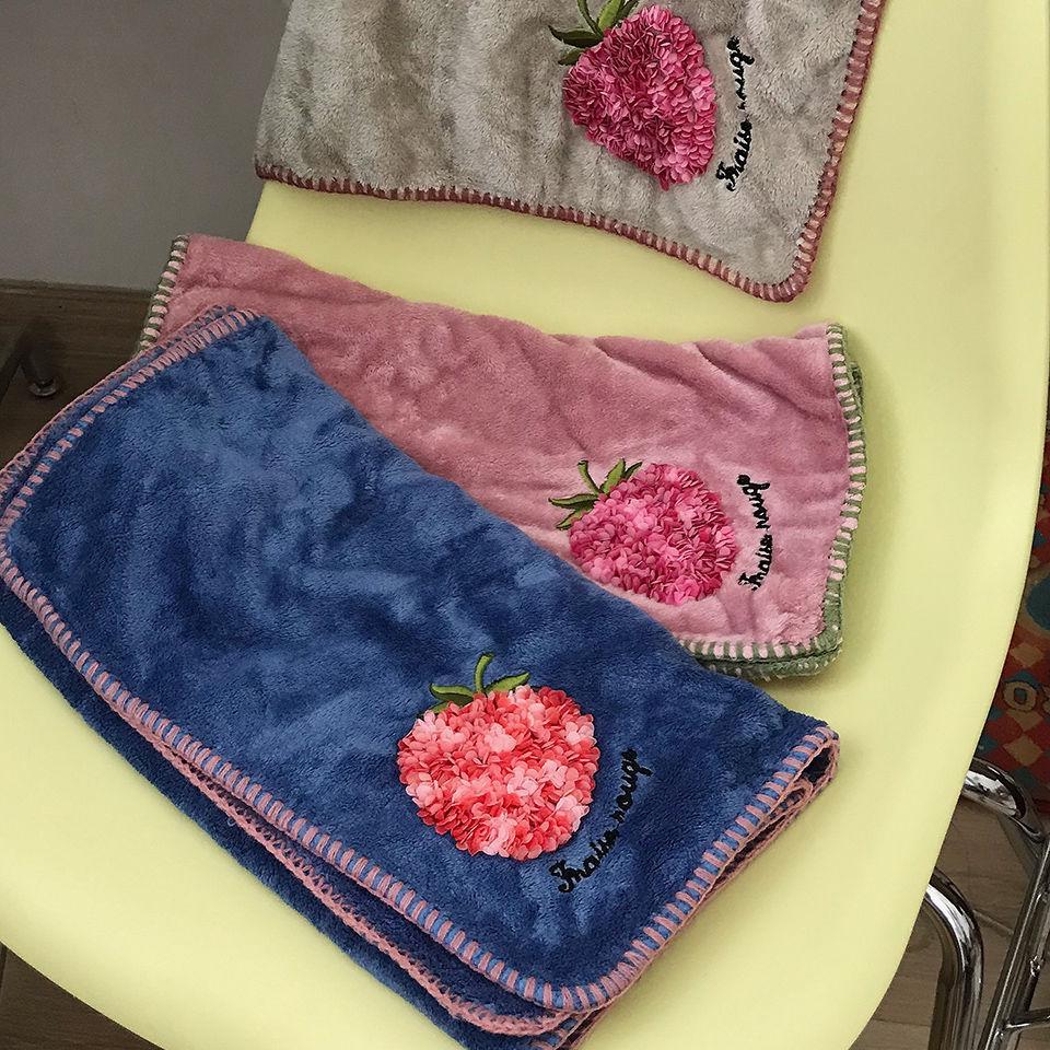 Ins High-appearance-value Couple Bath Towel and Towel In Princess Style Coral Fleece Absorbent Quick-drying for Home Bathing