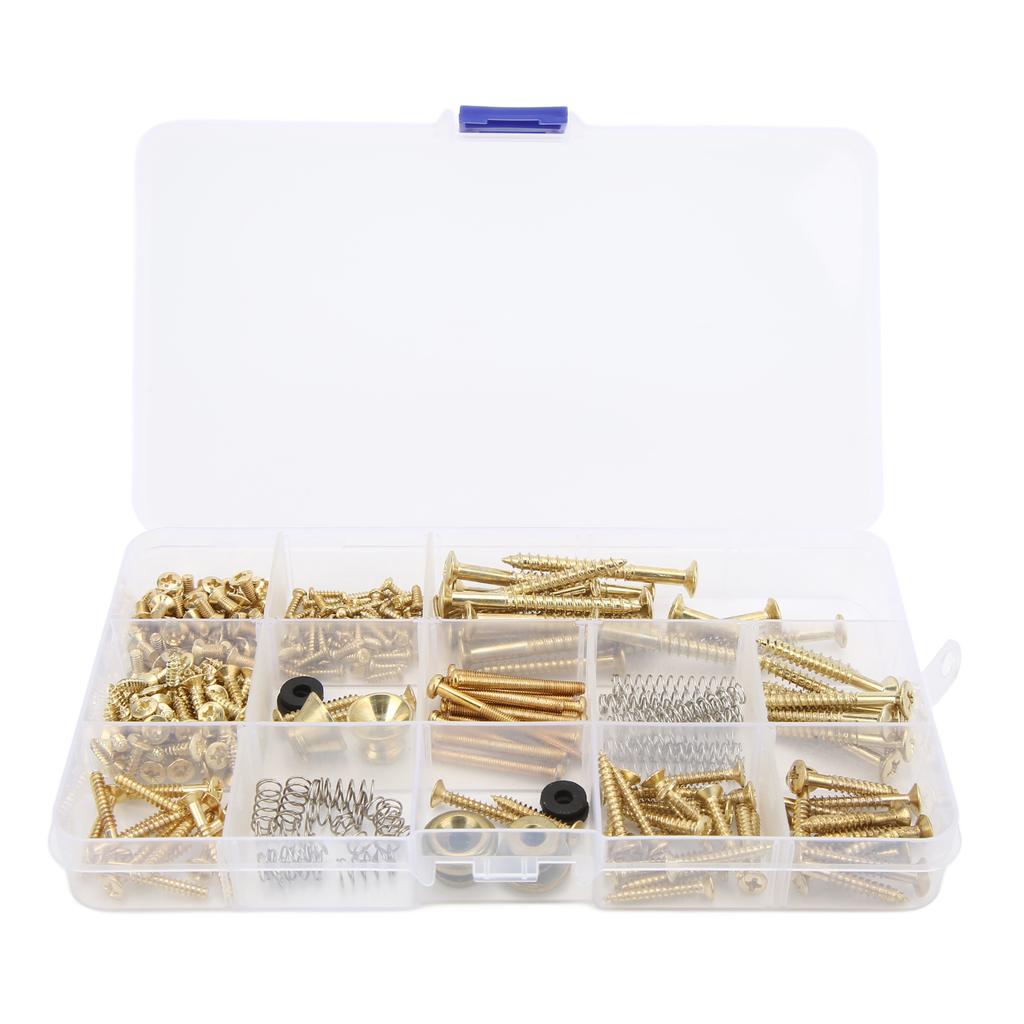 Electric Guitar Screw Kit Metal Screws Spring Strap Snap Assortment Set Repair Fasteners