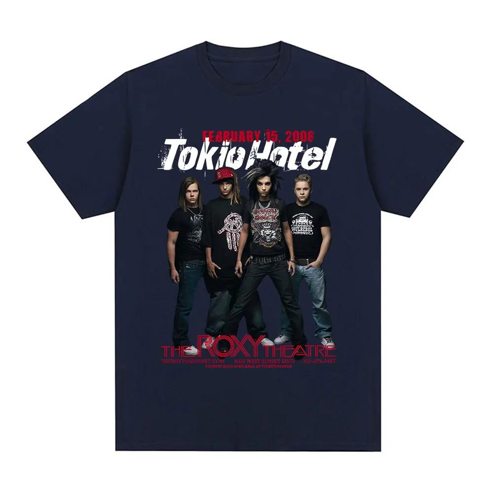 T-shirt Grafica Musicale Rock Band Tokio Hotel Unisex Donna Hip Hop Punk Gotica T-shirt Puro Cotone Oversize Manica Corta T-shirt