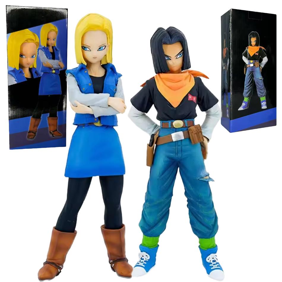 Sale Anime Dragon Ball Z Android 17 18 Figure PVC Action Figures Collection Model Toys for Children Gifts
