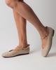 Ballet Flats with Chain Anna Lucci 19641 36 Beige Leather