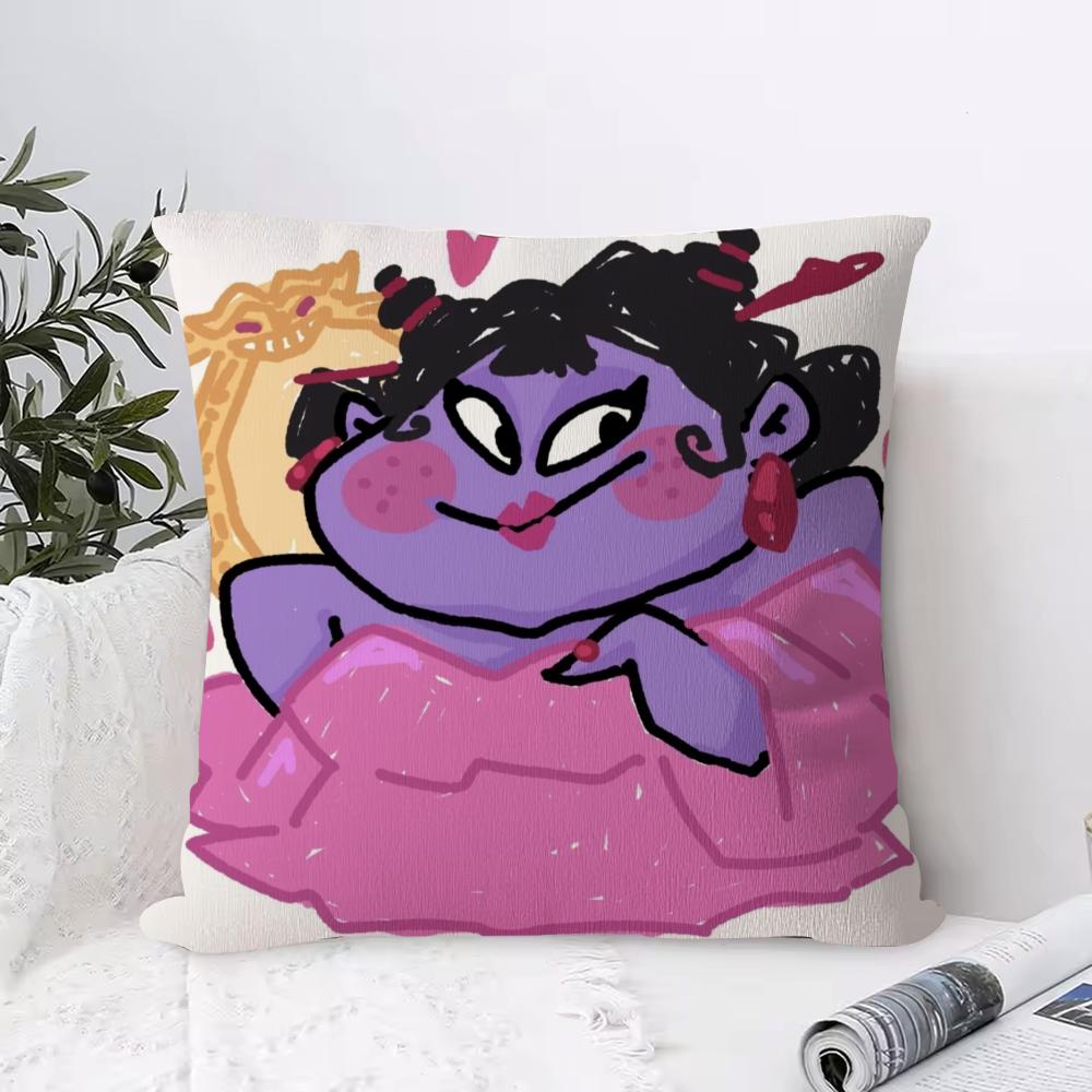 НЕ ЧЖА Рождение Демона Наволочка Anti-dustmite Наволочка Невидимая Молния Шелковистый Короткий Плюш Наволочка для Дивана 30cmx30cm