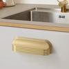 Zinc Alloy Material Drawer Pulls Curved Edges Design Drawer Handles  Kitchen Cabinets