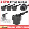 5-1Pcs Diving Dust Cap Threaded First Stage Valve Cover Easy To Use Dust Cover Plug for Din 1ST Stage Regulator