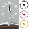 Frameless 3D Wall Clock Silent Clock Wall Clock Sticker Luminous Digital Clock  Home