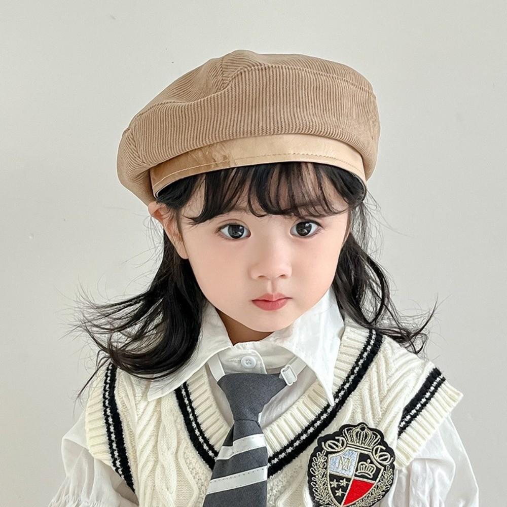 Spring Autumn Beanies Cap Korean Painter Hats Vintage Baby Beret 2-6year