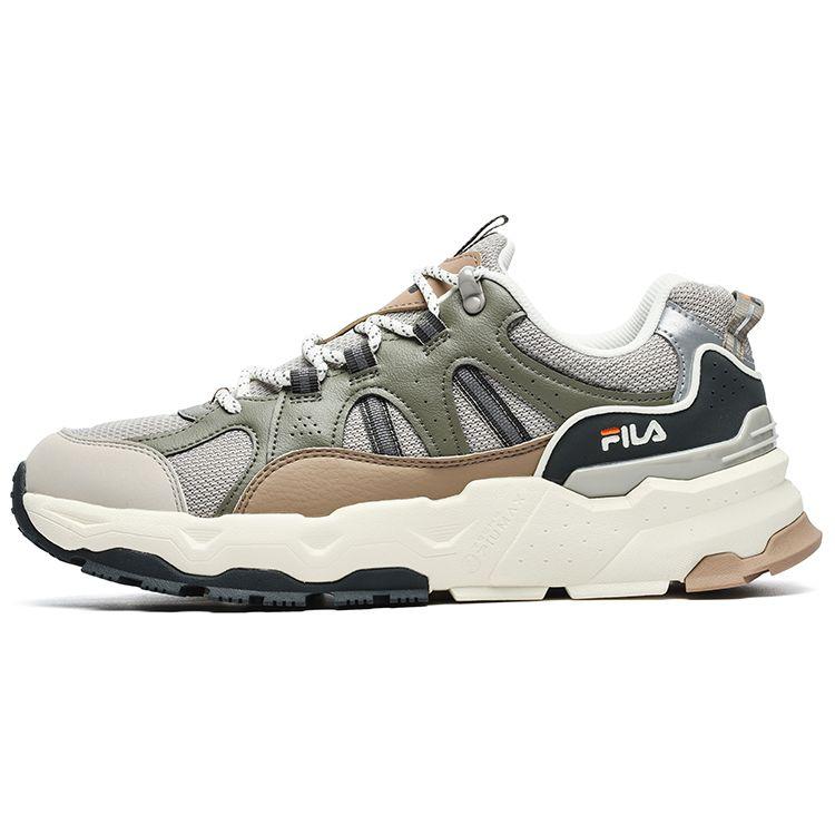 

Fila Trek 1S Ткань Синтетическая кожа Уличные Модные Ретро Спортивные Низкие Повседневные Кроссовки Мужские кроссовки Серебристо-зеленый F12M242119FSO 40