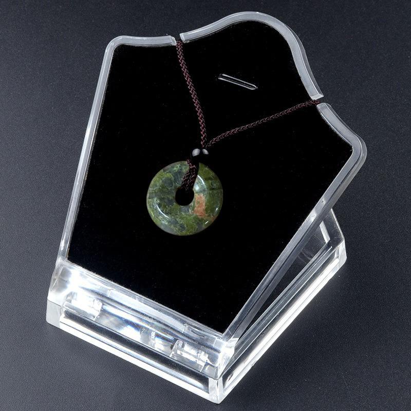 Κολιέ με Αγκράφα Ειρήνης από Αχάτη Ντόνατ Πλεκτό Κρεμαστό Ανδρικά Και Γυναικεία Κοσμήματα Μικρά Δώρα