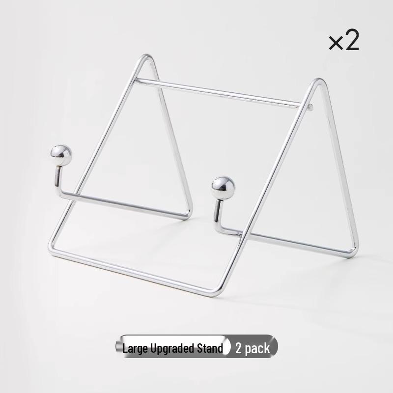 Sleek Metal Desktop Reading Stand - Portable Book Rack