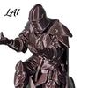 Scratch-resistant Desk Accessory Kneeling Knight Pen Holder 3D Printed Armor Warrior Unique Ninja Decor Organizer Executive Rest for Office,
