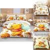 Set Biancheria da Letto per Bambini Winnie the Pooh in Flanella e Colori Vivaci per Decorazione Stanza Bambini