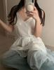Korean Chic Double-Layer Spaghetti Strap Dress - Spring/Summer 2026 Collection