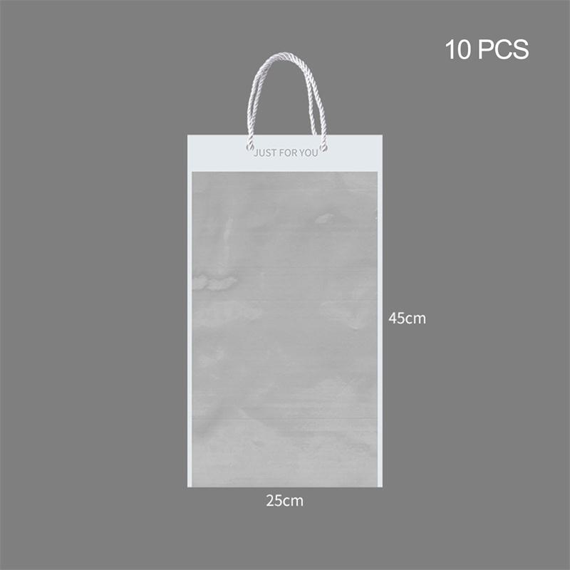 10 Stück Blumen-Verpackungsbeutel, transparente Blumenstrauß-Geschenktüte, Floristen-Dekoration