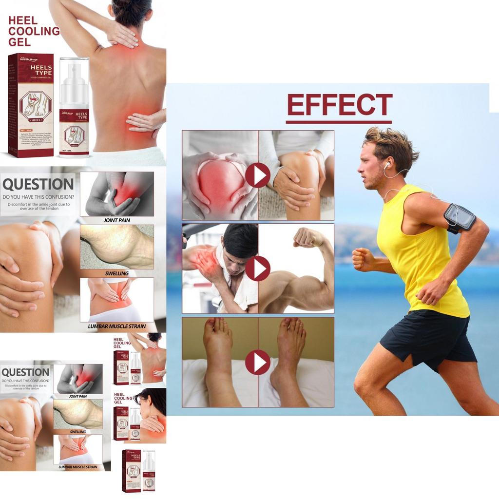 South Moon Foot Heel Cooling Gel Pain Relief For Sore Feet And Joint Discomfort 30ml