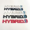 3D Metal HYBRID Logo Side Fender Rear Trunk Emblem Badge Car Sticker Decals For Toyota Prius Camry Crown Auris Rav4s TRD