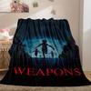 1Pc Weapons Print Flannel Blanket, High Quality Comfortable for All Seasons, Home Decor, Warmth and Comfort, Perfect for Christmas Gifts53