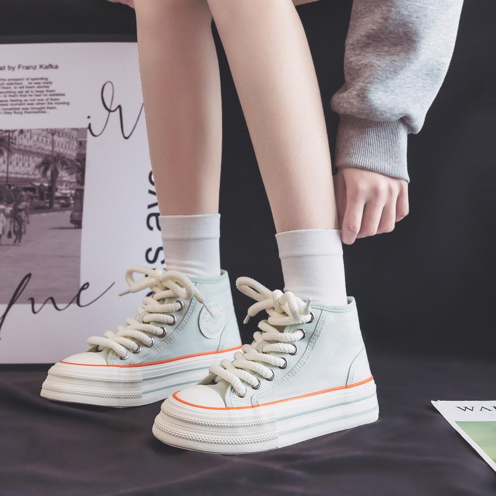 2025 New Spring Sneakers Women Summer Canvas Platform Ladies Vulcanized Shoes Flat Bottom Shoes Casal Sports Shoes for Women