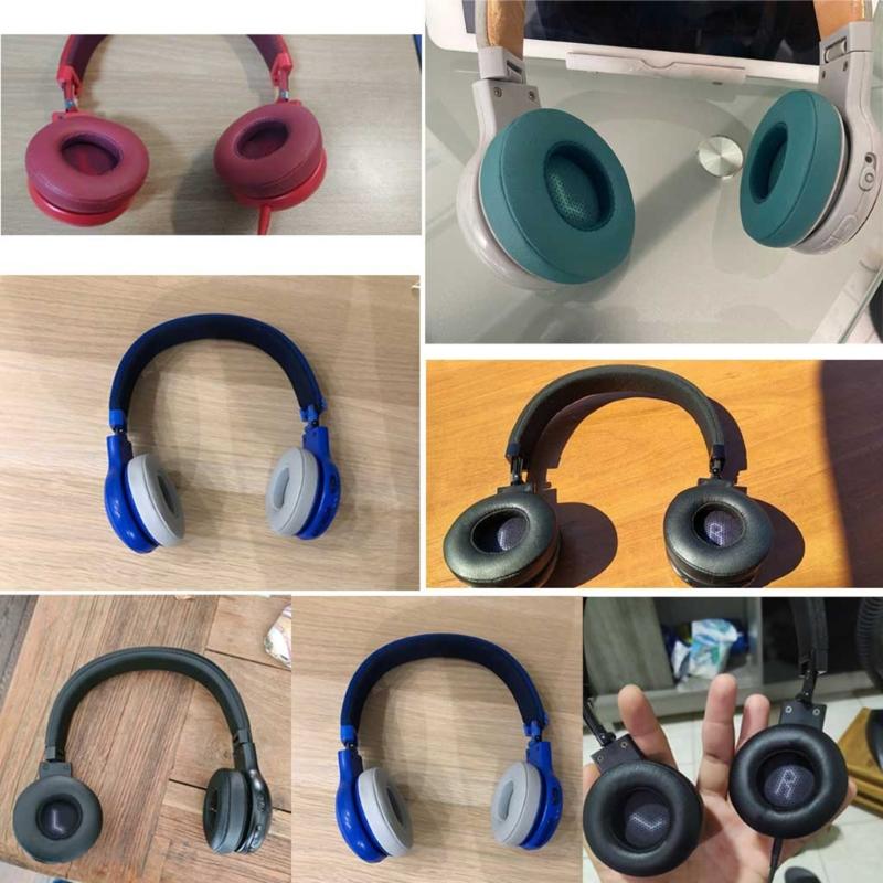 1 pár měkkých náušníků, chrániče uší, kožený potah na polštář pro JBL-E35 E45 E45BT, chrániče uší pro dospělé, dospívající, chlapce a dívky