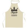 Kitchen Apron - Lily of the Valley - Queen of the Kitchen - Thick Cotton - Printed In France