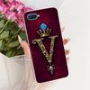 Transparent For Oppo A12 Case Cover Luxury Crown Aesthetic A-Z Letters 2D Flat Pattern Soft Casing For Oppo CPH2083 CPH2077