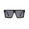 Classic Fashion Vintage Big Frame Square Sunglasses Women Men  Luxury Brand Designer Flat Top Sun Glasses Travel Shades
