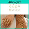 Minimalist Metal Ring Collection For Women With Electroplated Finish Trendy Hand Accessories