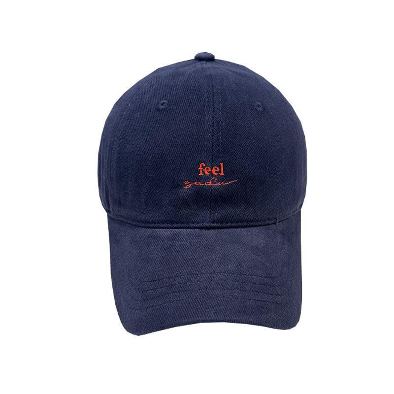 Korean new letter embroidery polished soft top baseball cap women's spring and autumn fashion simple versatile cap