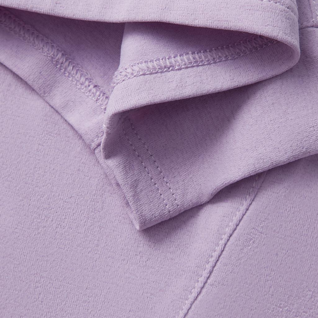 Li-Ning Comfortable Casual Simple Quick-Dry Letter Round Neck Pullover Short Sleeve T-Shirt Women T-Shirts Twilight-Purple ATSV140-4