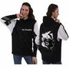 Anime Tokyo Ghoul Unisex Color Block Patchwork Fleece Hoodie (Autumn/Winter).