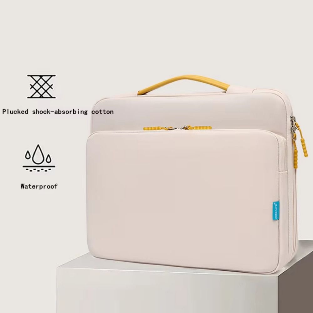 With Handle Portable Laptop Bags Waterproof Lightweight Laptop Case Ultra Thin Dual Zipper Notebook Sleeve Business Briefcase